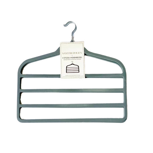 3Pcs Velvet Clothes Hangers Grey