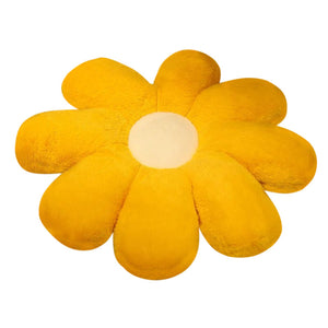 Cushions & Decorative Pillows Plush Pillow Yellow White Flower Shape Stuffed Soft Seat Cushion Decor 50Cm