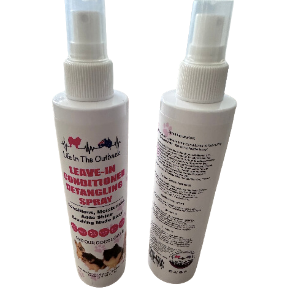 Dog Grooming 1X Life In The Outback Leave Conditioner Detangling Spray