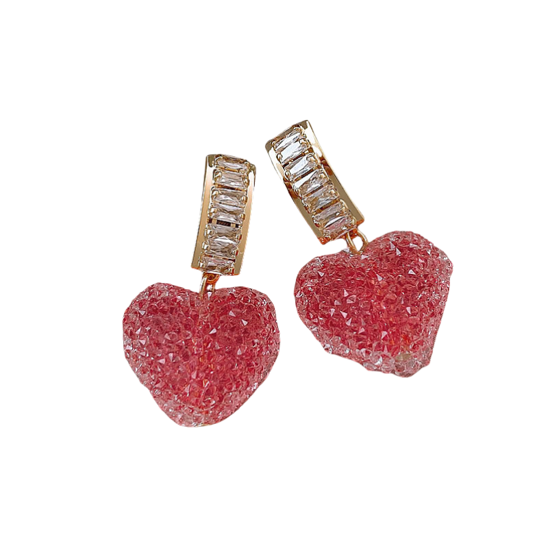 Earrings Sweet Love Gummy For Women Light Luxury High End Cute