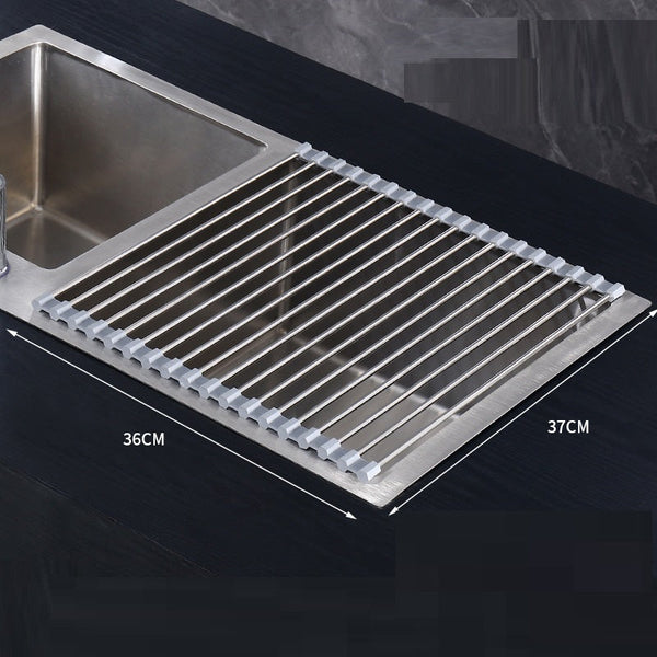 Multifunctional Foldable Kitchen Sink Rack Dish Drainer Household Pot Mat