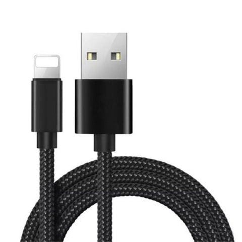 1M 8Pin Usb Cable Quick Charger For Iphone Xs Max / Xr Plus 7 6S Black