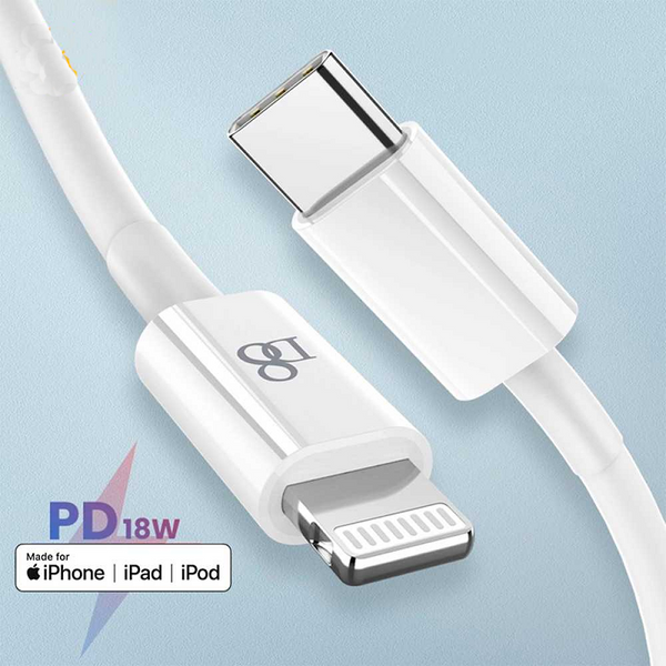 1M D8 18W High Power C94 Terminal Head Apple Pd Fast Charging Data Cable Type