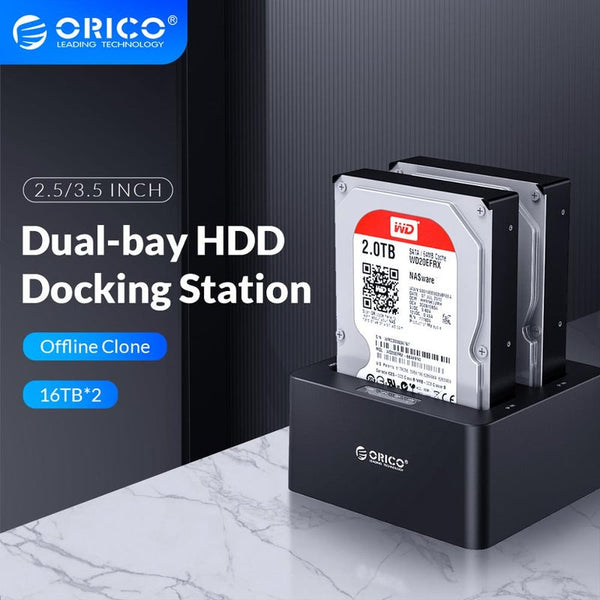 Drive Enclosures & Docks 2 Bay Sata To Usb3.0 External Hard Drive Docking Station Hdd Enclosure Black