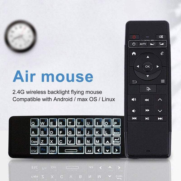 Tv Remote Controls 2 In 1 2.4 Ghz Wireless Air Mouse 6 Axis Ir Learning Keyboard Rechargeable For Android Box Pc