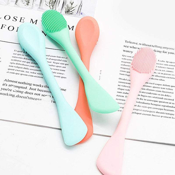 Facial Cleansing Devices Facial Cleansing Brushes 2 In 1 Silicone Face Cleaning Mask Soft Brushing