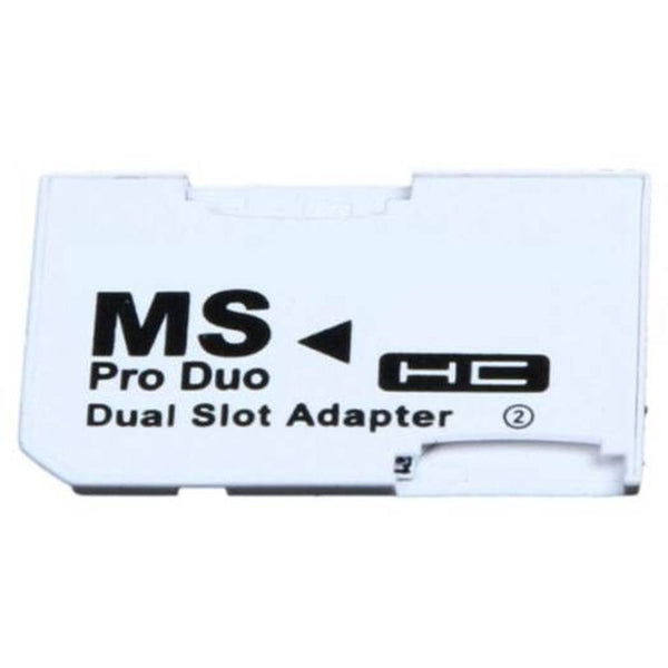 Memory Card Readers & Adapters 2 Microsd / Sdhc Cards Adapter Tf To Memory Stick Ms Pro Duo For Ps White