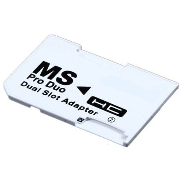 Memory Card Readers & Adapters 2 Microsd / Sdhc Cards Adapter Tf To Memory Stick Ms Pro Duo For Ps White