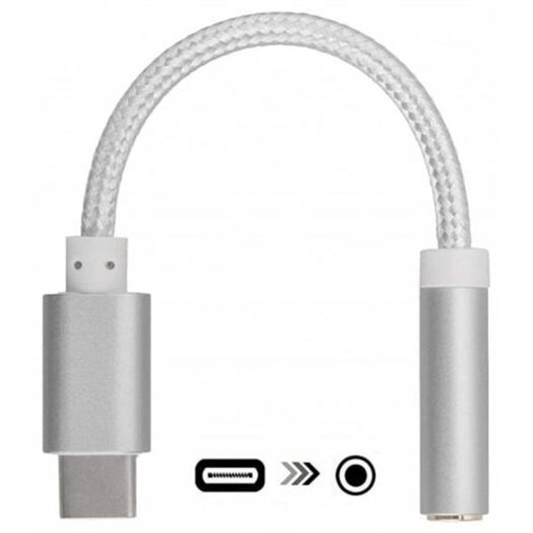 2 Pack Usb C To 3.5 Mm Headphone Jack Adapter Type 3.1 Male 3.5Mm Female Silver