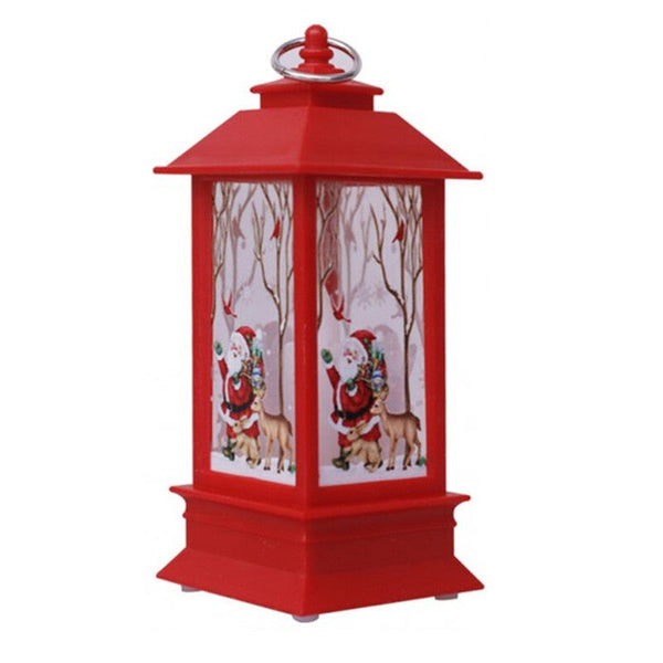 Seasonal Decorations 2Pcs Christmas Wind Light Led Electronic Candle Table Lamp Night Red Santa