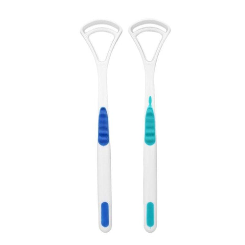 Tongue Cleaners 2Pcs Tongue Scraper Cleaner Mouth Oral Care Brush Fresh Breath Maker Hygiene