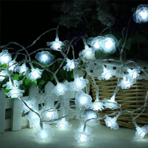 20 Leds 3M Rose Christmas Tree String Lights Decoration Lamp White