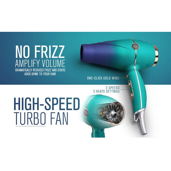 Hair Dryers 2000W Hair Dryer Salon Negative Ionic Blow Diffuser Nozzle Speed 3 Heat Settings