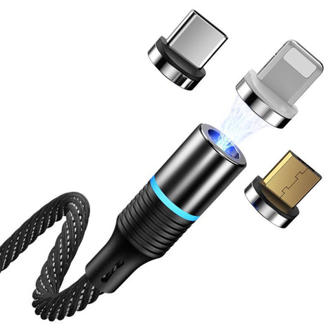 Cables & Adapters 3 In 1 Fast Charging Magnetic Cable Charger For Micro Usb Type