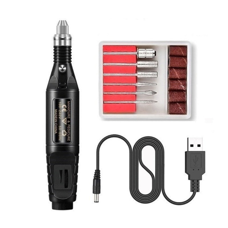 Manicure & Pedicure Tools & Kits Professional Usb Powered Electric Gel Nail Manicure Pedicure Drill Set