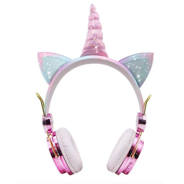 Headphones Unicorn Usb Rechargeable Wireless Bluetooth For Kids