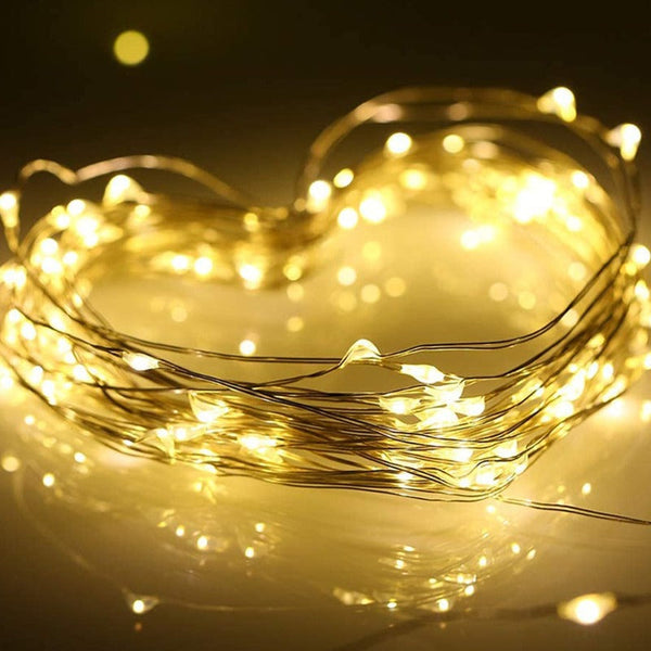 String Lights 10M Led Remote Controlled Battery String Fairy Lights