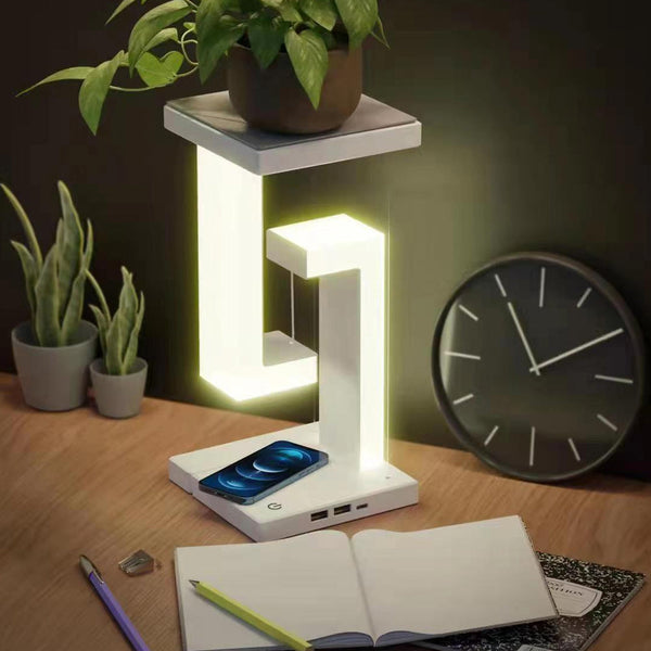 Night Lights Suspension Led Table Night Lamp Wireless Charger Usb Powered