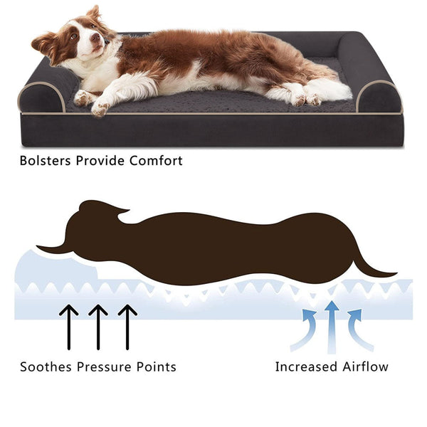 Pet Beds Petswol Curved Design Sofa Bed Comfort Security Cozy Dog Cat