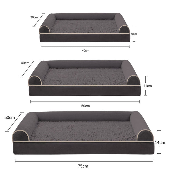 Pet Beds Petswol Curved Design Sofa Bed Comfort Security Cozy Dog Cat