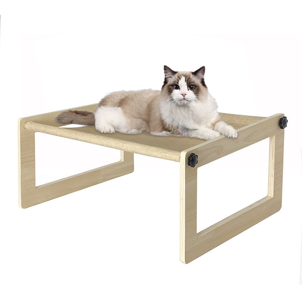 Pet Beds Petswol Breathable Cat Bed Wooden Hammock