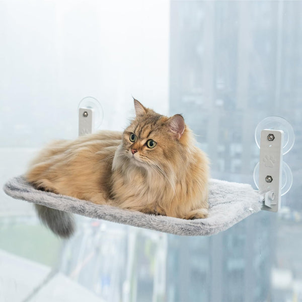 Pet Beds Petswol Foldable Cordless Cat Window Perch For Wall With Strong Suction Cups