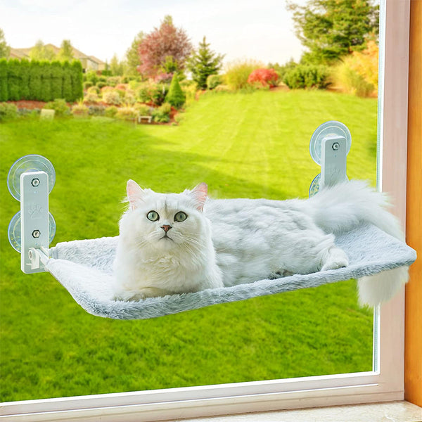 Pet Beds Petswol Foldable Cordless Cat Window Perch For Wall With Strong Suction Cups