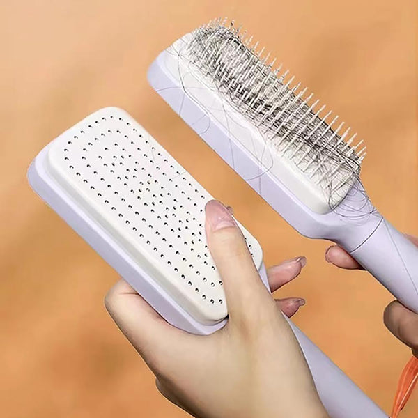 Brushes & Combs Anti Static Massage Comb Scalable Rotate Lifting Self Cleaning Hairbrush