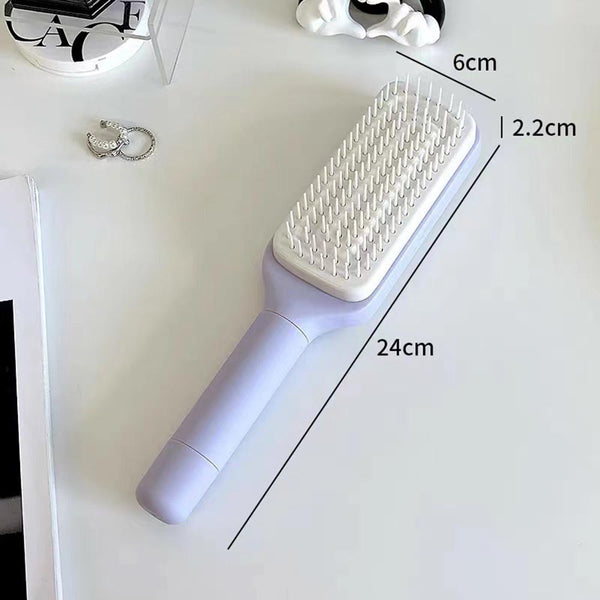 Brushes & Combs Anti Static Massage Comb Scalable Rotate Lifting Self Cleaning Hairbrush