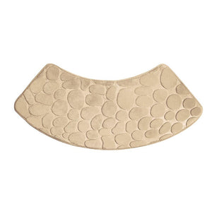 Bath Mats, Rugs & Toilet Covers Quick Dry Water Absorbent Shower Carpet With Cobblestone Pattern