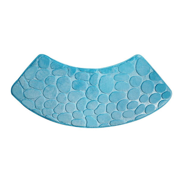 Bath Mats, Rugs & Toilet Covers Quick Dry Water Absorbent Shower Carpet With Cobblestone Pattern