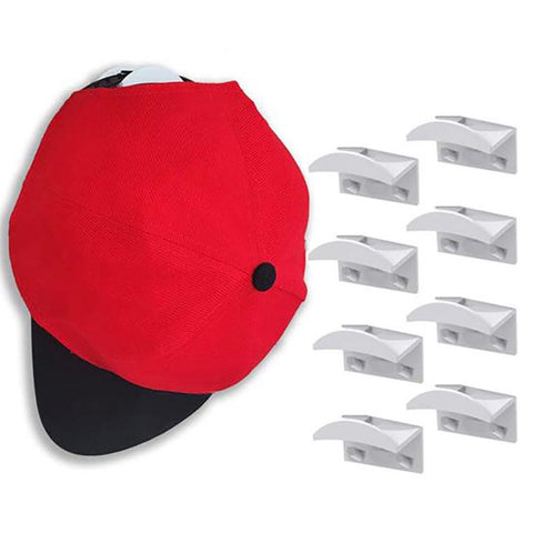 Hooks & Hangers 10Pcs Self Adhesive Multifunctional Hat Caps Visors Hooks For Wall Mount