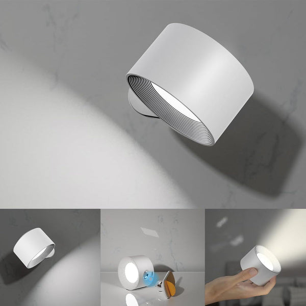 Wall Lights 360 Dimmable Touch Control Magnetic Ball Light Led Wall Sconce Usb Rechargeable