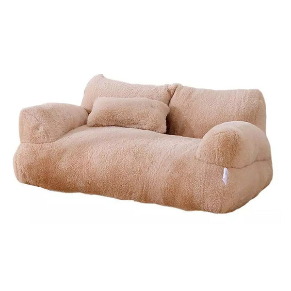 Pet Beds Luxurious Plush Sofa Bed For Cats And Small Dogs