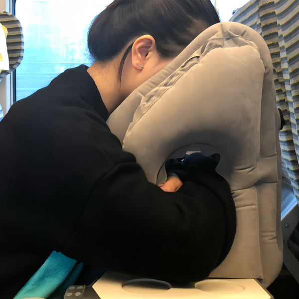 Pillows Portable Chin Support Inflatable Travel Neck Pillow Office Nap Rest