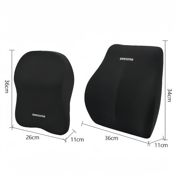 Seat & Posture Cushions Car Lumbar Back Support Memory Foam Soft Headrest Neck Pillow Cushion