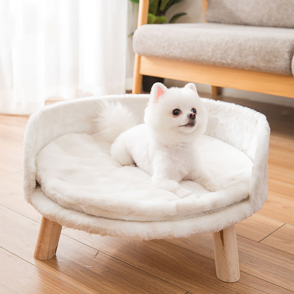 Pet Beds Pet Sofa Bed Raised Cat Chair With Removable Cushion