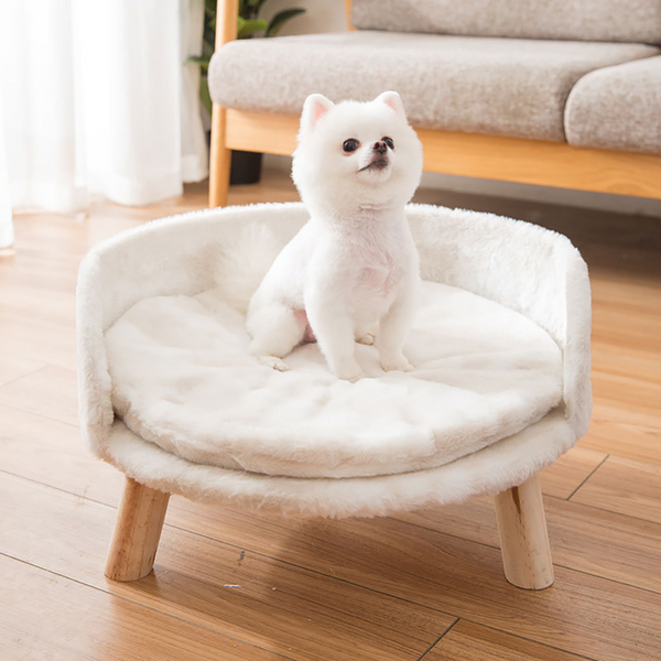 Pet Beds Pet Sofa Bed Raised Cat Chair With Removable Cushion