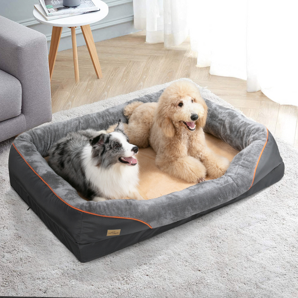 Pet Beds Removable And Washable Waterproof Large Dog Bed With Anti Allergy Fleece Cover