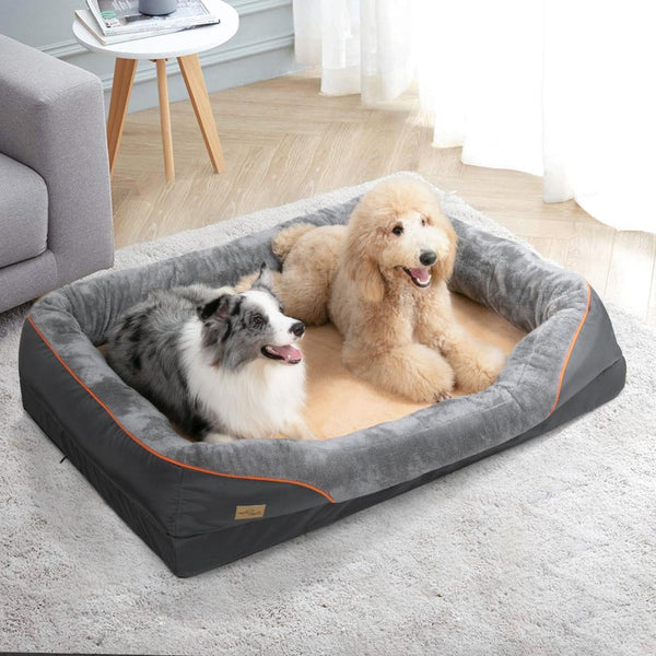 Pet Beds Jumbo Orthopedic Dog Bed Elevated Cushion Warm Waterproof Mattress