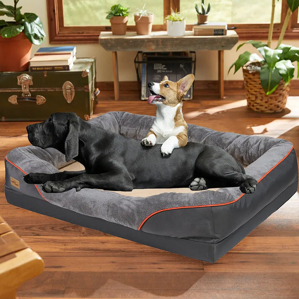 Pet Beds Jumbo Orthopedic Dog Bed Elevated Cushion Warm Waterproof Mattress