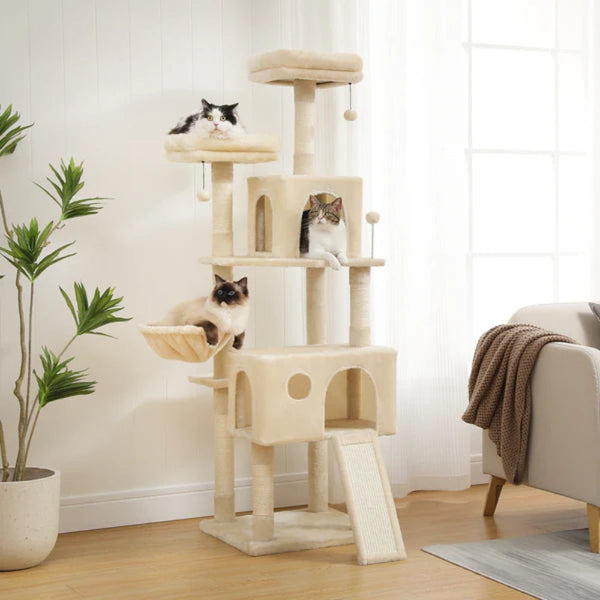 Furniture & Scratchers Premium Cat Tree With Multilevel Design And Cozy Condo For Cats Kittens