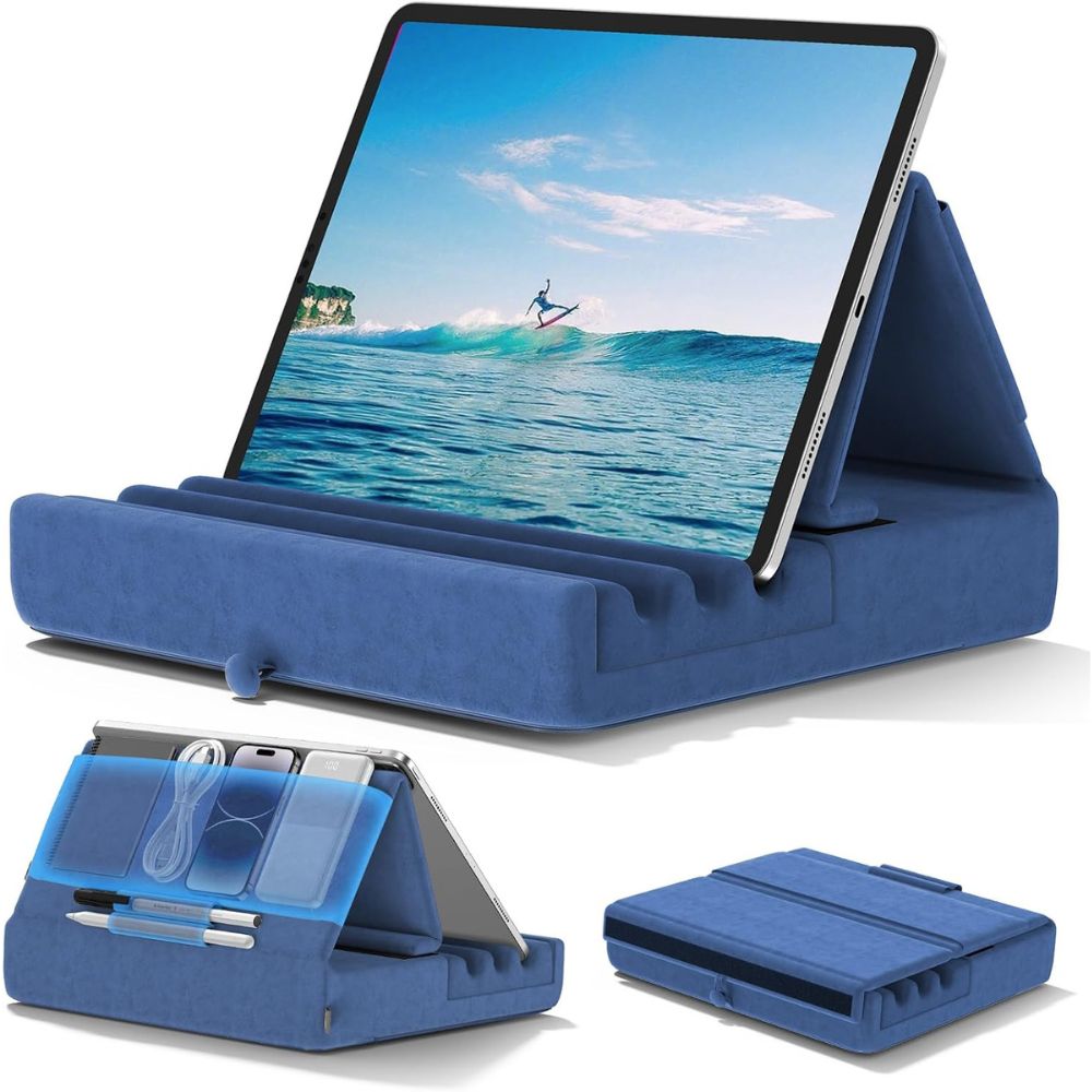 Mounts, Stands & Holders Tablet Pillow Stand Foldable Holder For Ipad Pro With Soft Pad Pocket And Stylus Mount