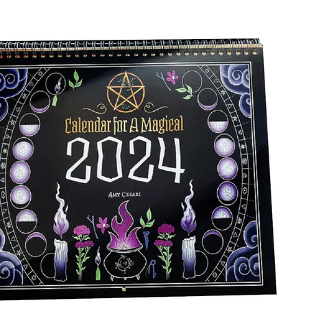 Calendars (current) 2024 Decorative Black Magic Calendar Festivals