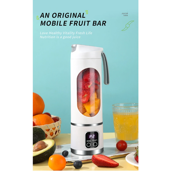 Handheld Blenders Usb Charging Portable Juicer Handheld Blender With 12 Blade Head And Adjustable Gears