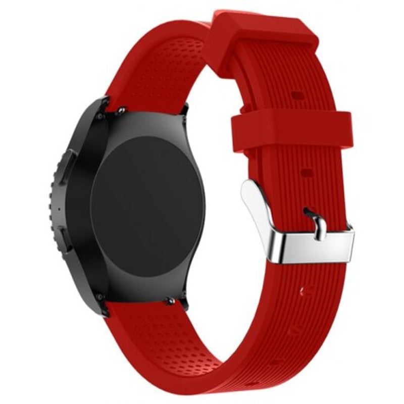 Watch Bands 20Mm Silicone Sports Bracelet Strap Watch Band For Samsung Gear S2 Red