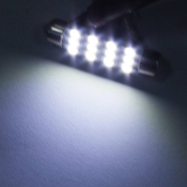 Light Bulbs 20Pcs Super White 3528 41Mm 12Smd Dome Backup Interior Led