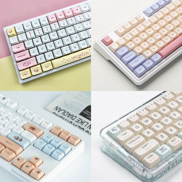 Keyboards & Keypads Keycap Keyboard Grey White 132 Keys Pbt Dye Sublimation Switch Fit Pack