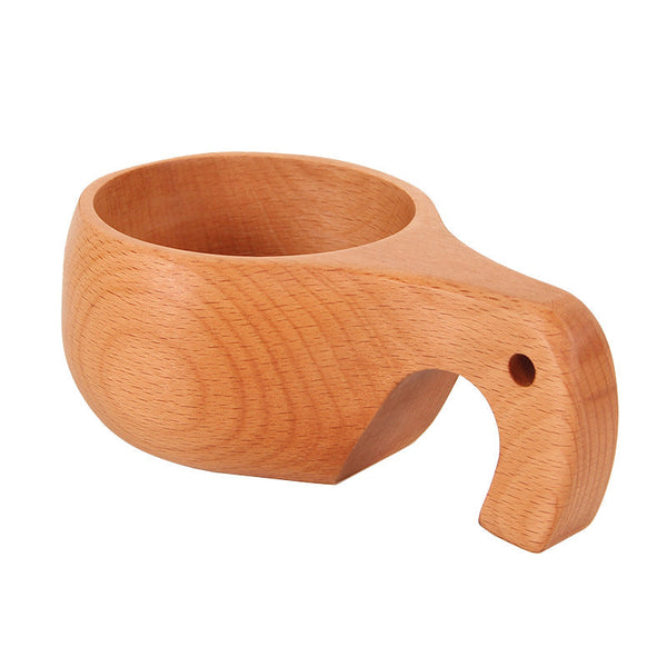 Mugs Finnish Kuksa Outdoors Beech Wooden Coffee Cup