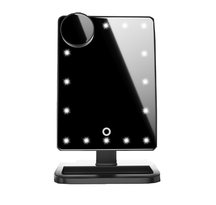 Makeup Mirrors Makeup Mirror With 20 Led Light Bluetooth Music Speaker 10X Magnifying Lights